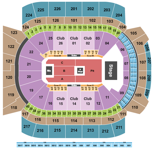 Climate Pledge Arena Nine Inch Nails Seating Chart